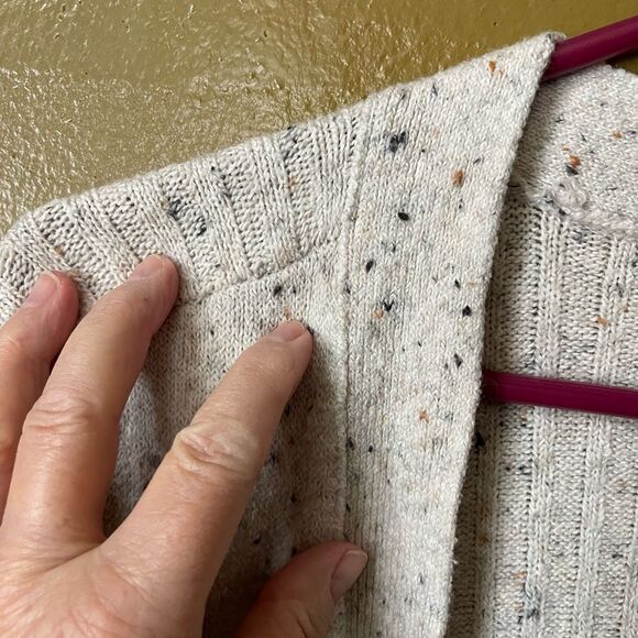 Ruby Moon size M oatmeal speckled duster cardigan. Anthropologie - Picture 4 of 6
